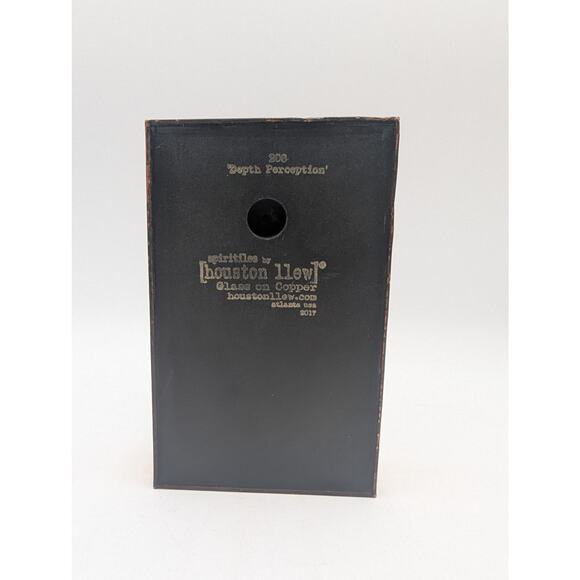 Houston Llew Spiritile Glass On Copper No. 208 Depth Perception Albert Einstein - Picture 6 of 6